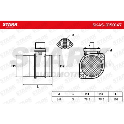 Air Mass Sensor Stark SKAS-0150147 SKAS-0150147 - photo 6