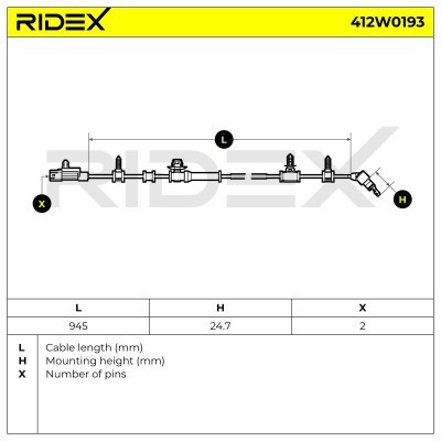 ABS Sensor RIDEX 412W0193 412W0193 - photo 7