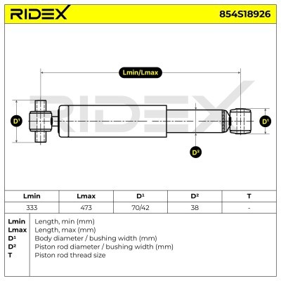 Shock Absorber RIDEX 854S18926 854S18926 - photo 8