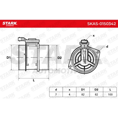Air Mass Sensor Stark SKAS-0150342 SKAS-0150342 - photo 6