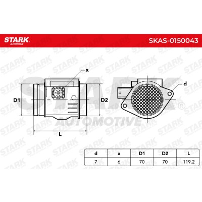 Air Mass Sensor Stark SKAS-0150043 SKAS-0150043 - photo 6