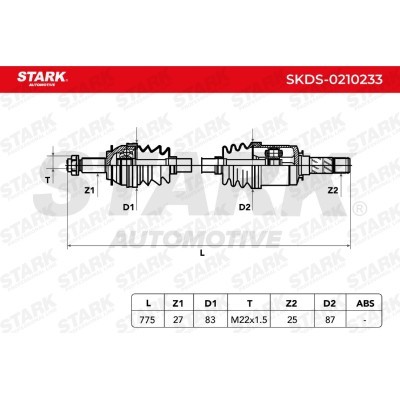 Drive Shaft Stark SKDS-0210233 SKDS-0210233 - photo 8