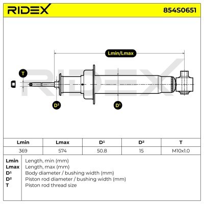 Shock Absorber RIDEX 854S0651 854S0651 - photo 5