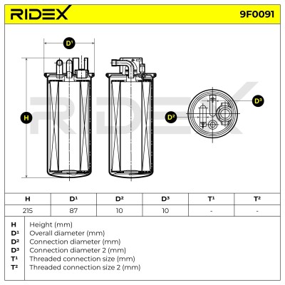 Fuel Filter RIDEX 9F0091 9F0091 - photo 7