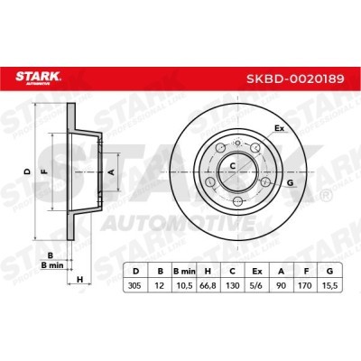 Brake Disc Stark SKBD-0020189 SKBD-0020189 - photo 9