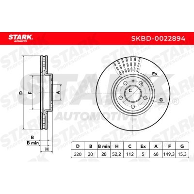 Brake Disc Stark SKBD-0022894 SKBD-0022894 - photo 3