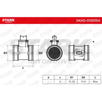 Air Mass Sensor Stark SKAS-0150154 SKAS-0150154 - photo 6
