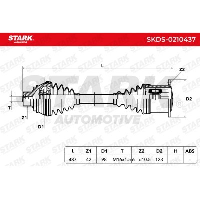 Drive Shaft Stark SKDS-0210437 SKDS-0210437 - photo 6