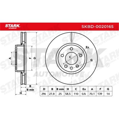 Brake Disc Stark SKBD-0020165 SKBD-0020165 - photo 7
