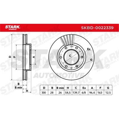 Brake Disc Stark SKBD-0022339 SKBD-0022339 - photo 3