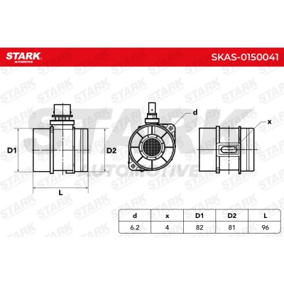 Air Mass Sensor Stark SKAS-0150041 SKAS-0150041 - photo 6