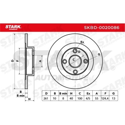 Brake Disc Stark SKBD-0020086 SKBD-0020086 - photo 8