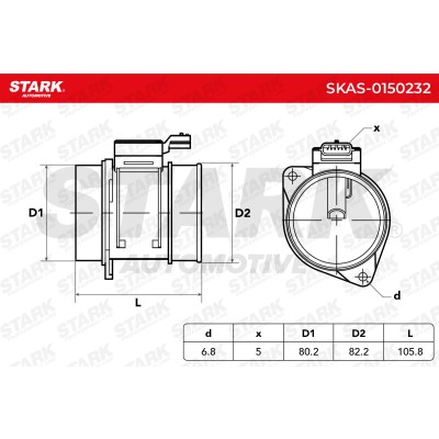 Air Mass Sensor Stark SKAS-0150232 SKAS-0150232 - photo 6
