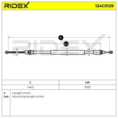 Cable Pull, Parking Brake RIDEX 124C0129 124C0129 - photo 6