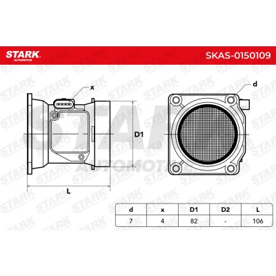 Air Mass Sensor Stark SKAS-0150109 SKAS-0150109 - photo 6