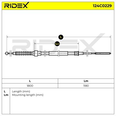 Cable Pull, Parking Brake RIDEX 124C0229 124C0229 - photo 6