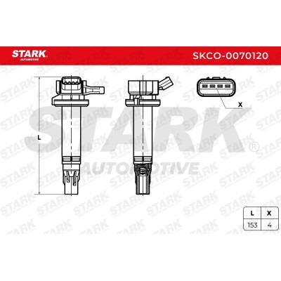 Ignition Coil Stark SKCO-0070120 SKCO-0070120 - photo 2