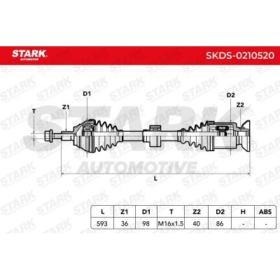 Drive Shaft Stark SKDS-0210520 SKDS-0210520 - photo 8