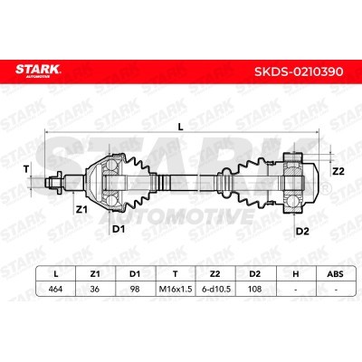Drive Shaft Stark SKDS-0210390 SKDS-0210390 - photo 6