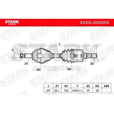 Drive Shaft Stark SKDS-0210315 SKDS-0210315 - photo 5