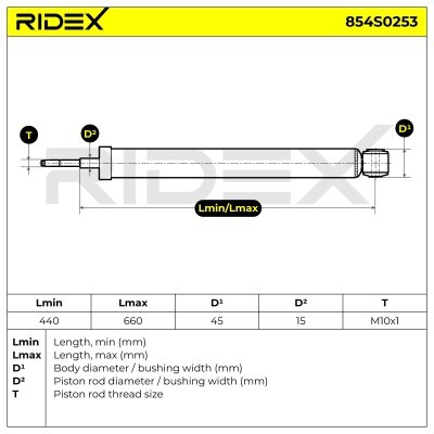 Shock Absorber RIDEX 854S0253 854S0253 - photo 3
