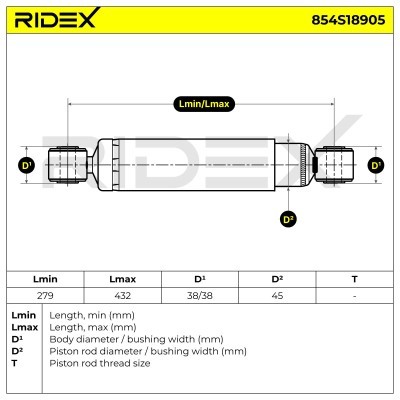 Shock Absorber RIDEX 854S18905 854S18905 - photo 7