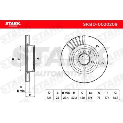 Brake Disc Stark SKBD-0020209 SKBD-0020209 - photo 8
