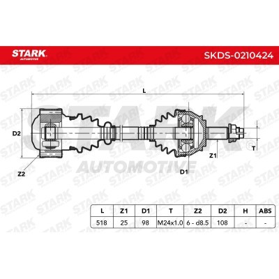 Drive Shaft Stark SKDS-0210424 SKDS-0210424 - photo 4