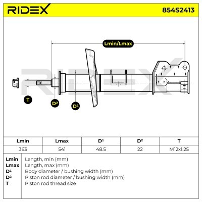 Shock Absorber RIDEX 854S2413 854S2413 - photo 7