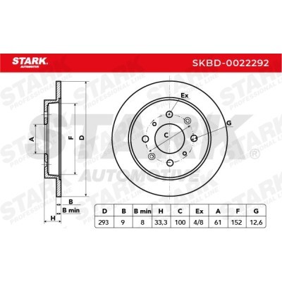 Brake Disc Stark SKBD-0022292 SKBD-0022292 - photo 5