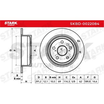 Brake Disc Stark SKBD-0022084 SKBD-0022084 - photo 5