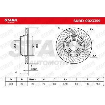 Brake Disc Stark SKBD-0023359 SKBD-0023359 - photo 3