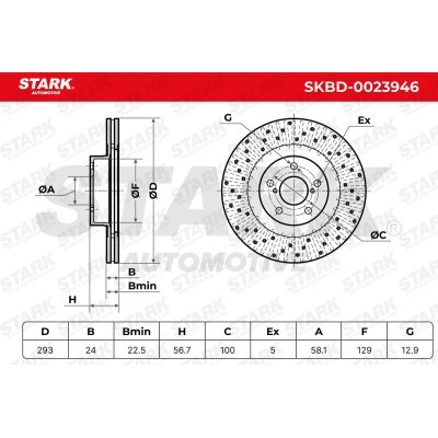 Brake Disc Stark SKBD-0023946 SKBD-0023946 - photo 7