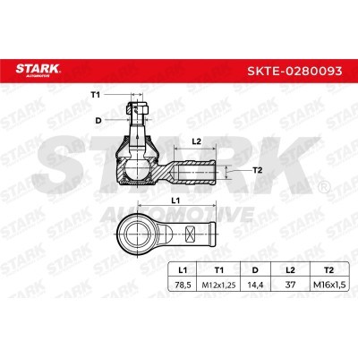 Tie Rod End Stark SKTE-0280093 SKTE-0280093 - photo 6
