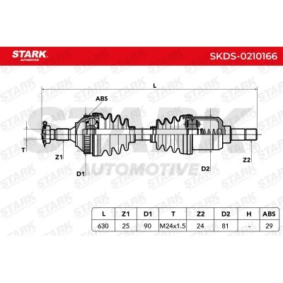 Drive Shaft Stark SKDS-0210166 SKDS-0210166 - photo 5