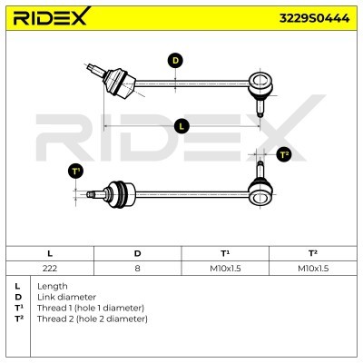 Stabilizer Link RIDEX 3229S0444 3229S0444 - photo 7