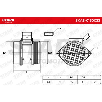 Air Mass Sensor Stark SKAS-0150033 SKAS-0150033 - photo 6