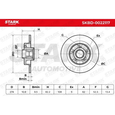 Brake Disc Stark SKBD-0022117 SKBD-0022117 - photo 4