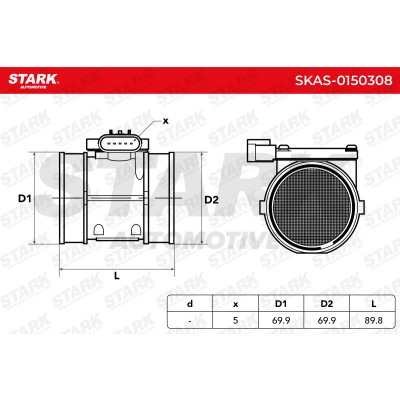 Air Mass Sensor Stark SKAS-0150308 SKAS-0150308 - photo 6