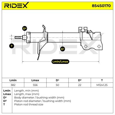 Shock Absorber RIDEX 854S0170 854S0170 - photo 8