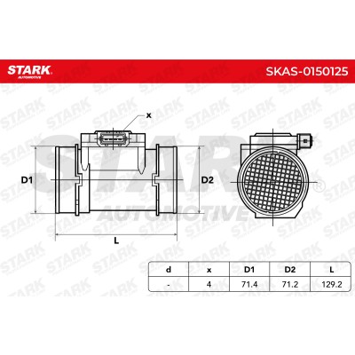 Air Mass Sensor Stark SKAS-0150125 SKAS-0150125 - photo 6