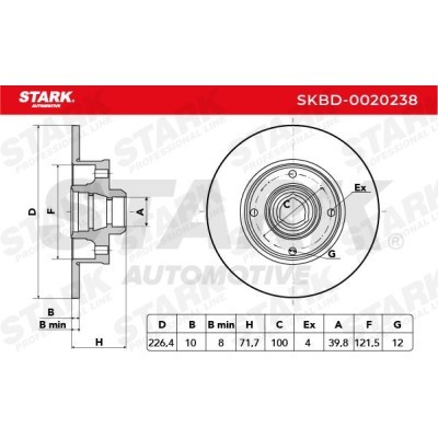 Brake Disc Stark SKBD-0020238 SKBD-0020238 - photo 7