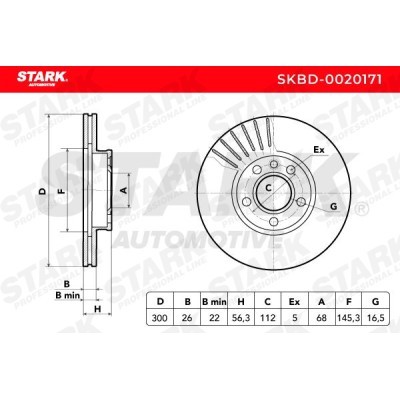 Brake Disc Stark SKBD-0020171 SKBD-0020171 - photo 4