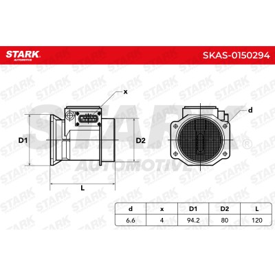 Air Mass Sensor Stark SKAS-0150294 SKAS-0150294 - photo 12
