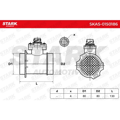 Air Mass Sensor Stark SKAS-0150186 SKAS-0150186 - photo 5