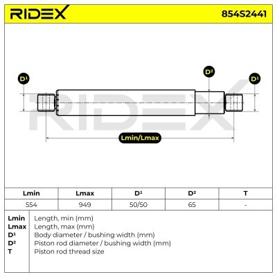 Shock Absorber RIDEX 854S2441 854S2441 - photo 8