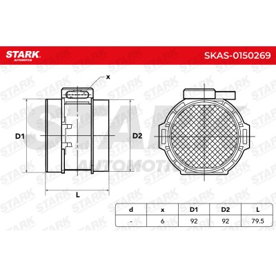 Air Mass Sensor Stark SKAS-0150269 SKAS-0150269 - photo 6