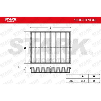 Cabin Air Filter Stark SKIF-0170361 SKIF-0170361 - photo 3