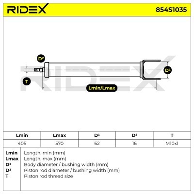 Shock Absorber RIDEX 854S1035 854S1035 - photo 7