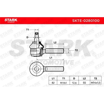Tie Rod End Stark SKTE-0280100 SKTE-0280100 - photo 3